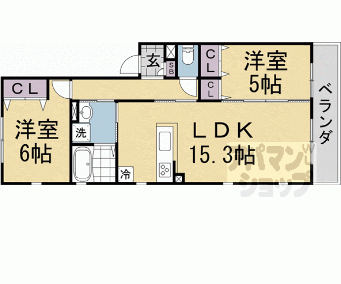 【ユアメゾン北白川・嶽水】間取