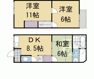 【醍醐槇ノ内町１８－２５貸家】