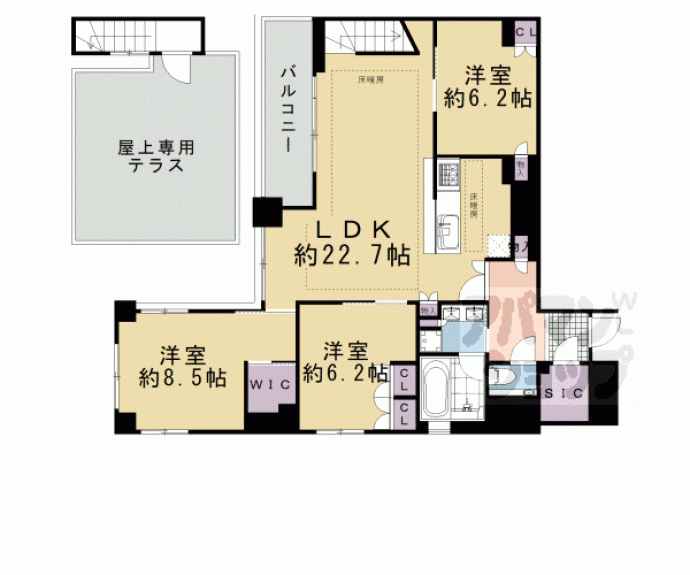 【イーグルコート京都御所南プレミアム迎賓館】間取