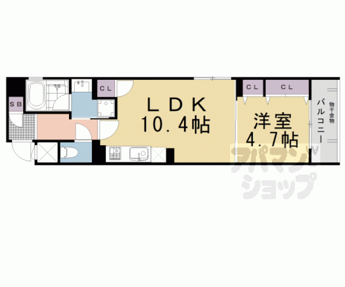 【ベラジオ雅び京都烏丸西】間取