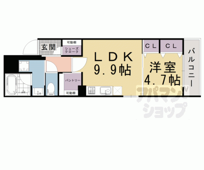 【ベラジオ雅び京都烏丸西】間取