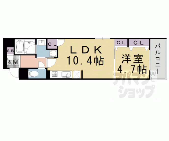 【ベラジオ雅び京都烏丸西】間取