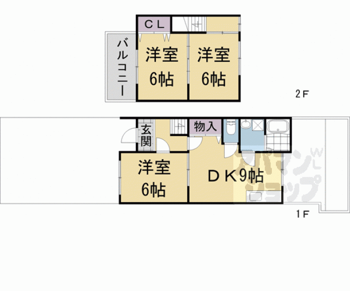 【上賀茂松本町３４貸家】間取