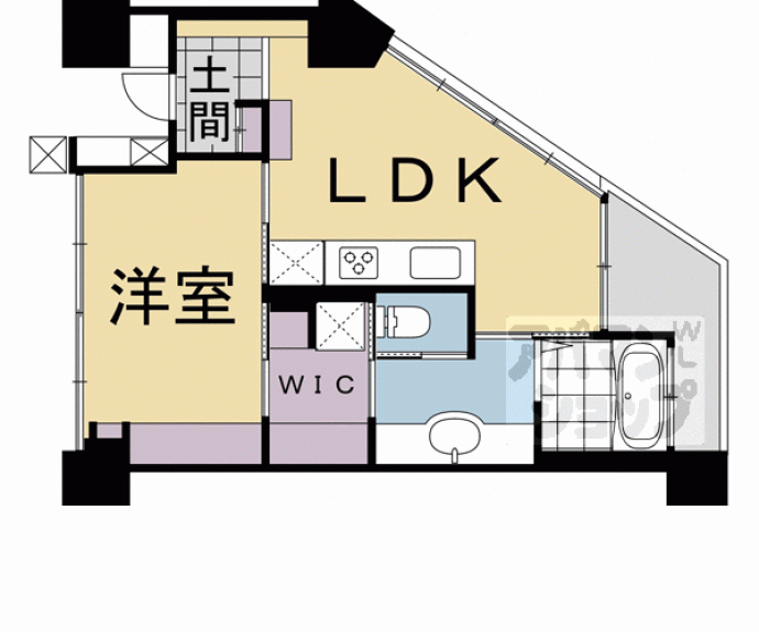 【シャリマー西大路】間取