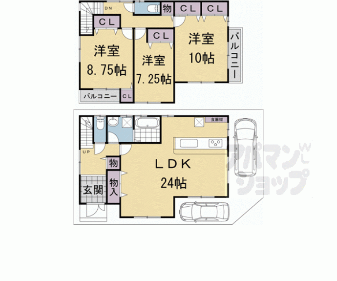 【納所下野貸家　２期１号地】間取