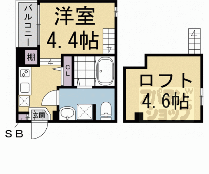 【フリーデン円町】間取