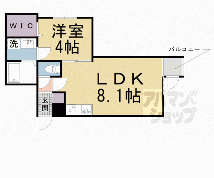 【山科ＨＡＴＣＨ京都薬大前】間取