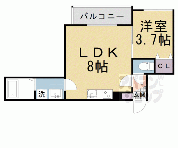 【仮称）御陵中筋町共同住宅】間取