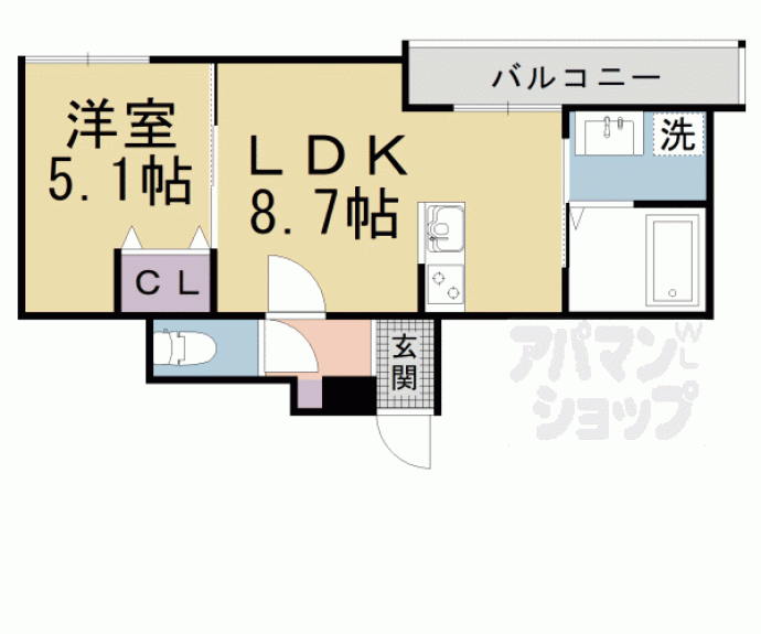 【仮称）御陵中筋町共同住宅】間取