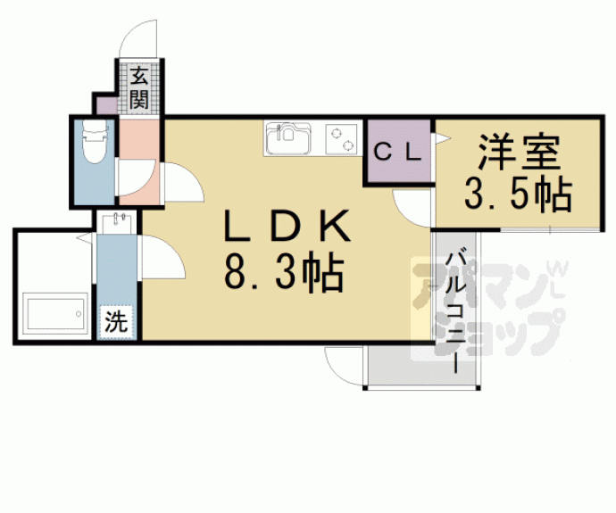 【仮称）御陵中筋町共同住宅】間取