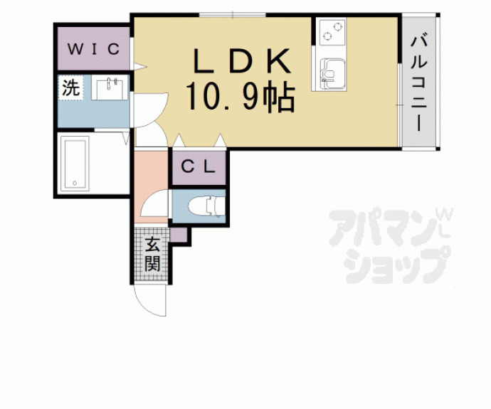 【仮称）御陵中筋町共同住宅】間取