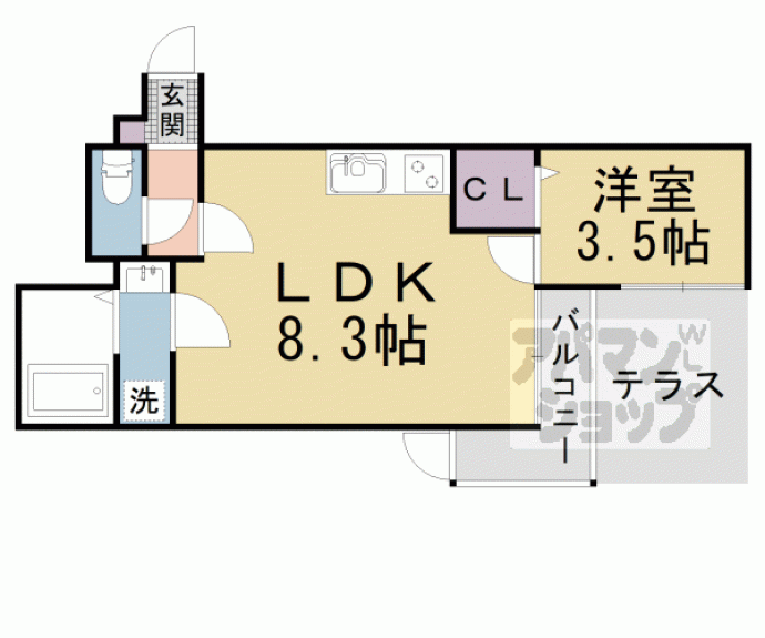 【仮称）御陵中筋町共同住宅】間取