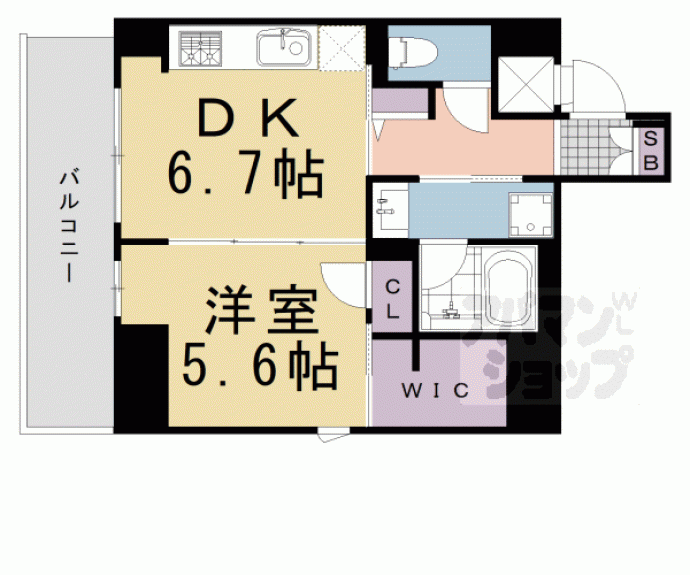 【Ｓｈａ　Ｍａｉｓｏｎ　御幸町御池】間取