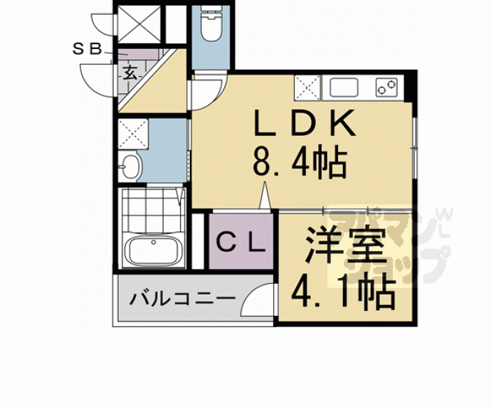 【Ｆ　ａｓｅｃｉａ　吉祥院】間取