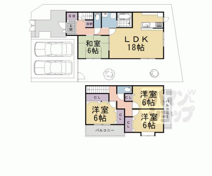 【天神２丁目貸家】間取