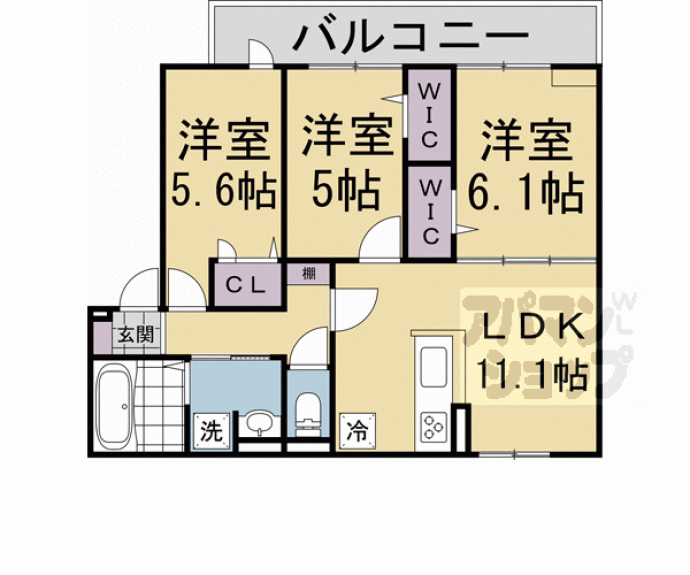 【（仮称）Ｄ－ＲＯＯＭ京都市中京区壬生下溝】間取