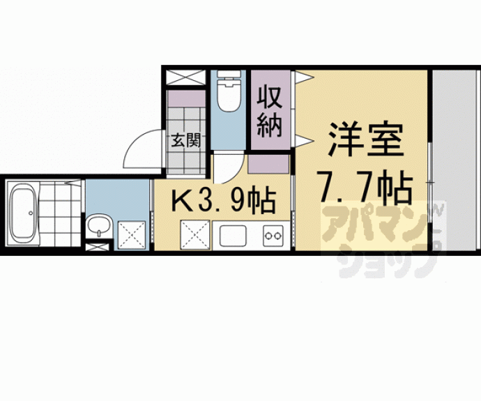 【ユアメゾン加賀屋町】間取