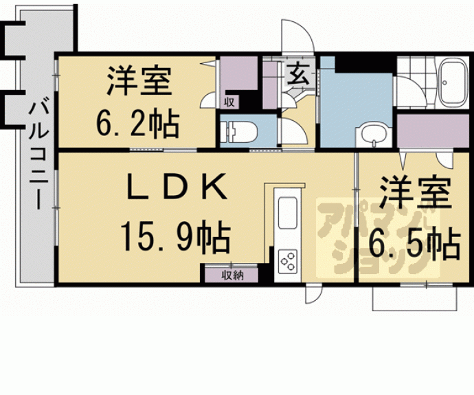 【シャーメゾングランフェリス】間取