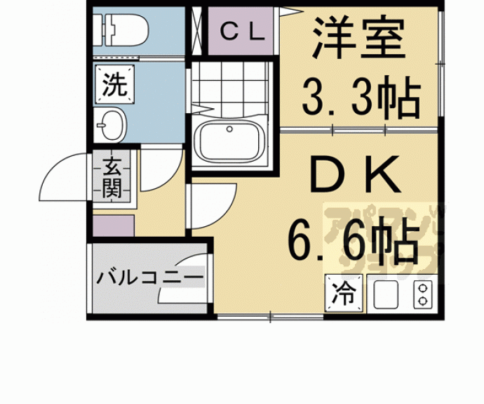 【ＧＯＬＤ太秦】間取