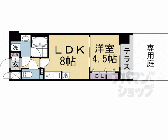 【ベラジオ雅東寺ＷＥＳＴ】間取