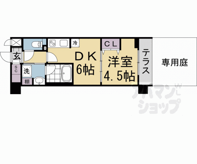 【ベラジオ雅東寺ＷＥＳＴ】間取