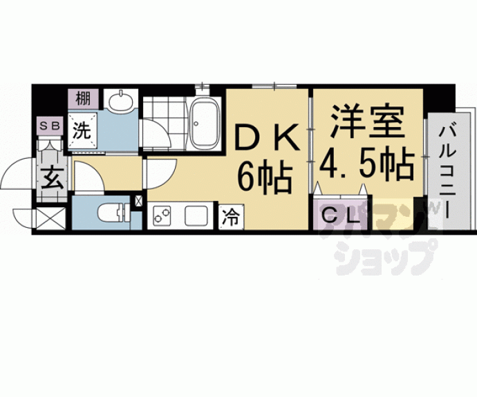 【ベラジオ雅東寺ＷＥＳＴ】間取