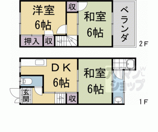 【嵯峨北堀町２０－１８９貸家】