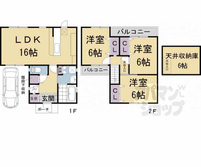 【大宮南山ノ前町３８－１３貸家】間取