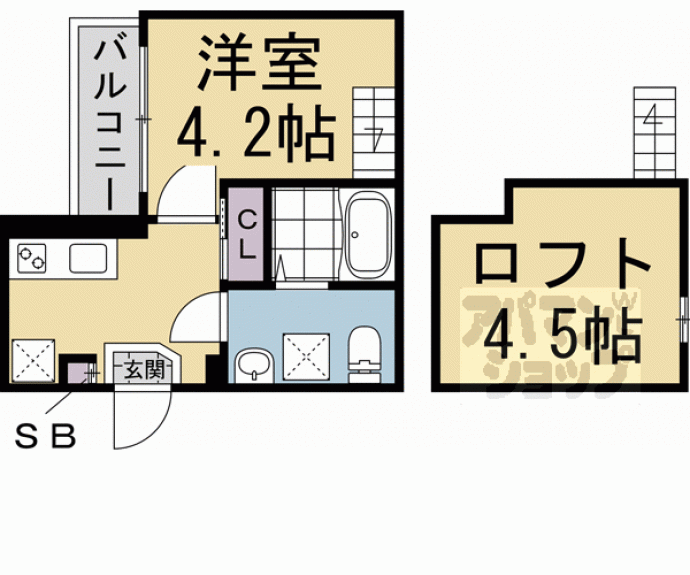 【フリーデン円町】間取