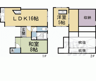 【二人司町９－２貸家】