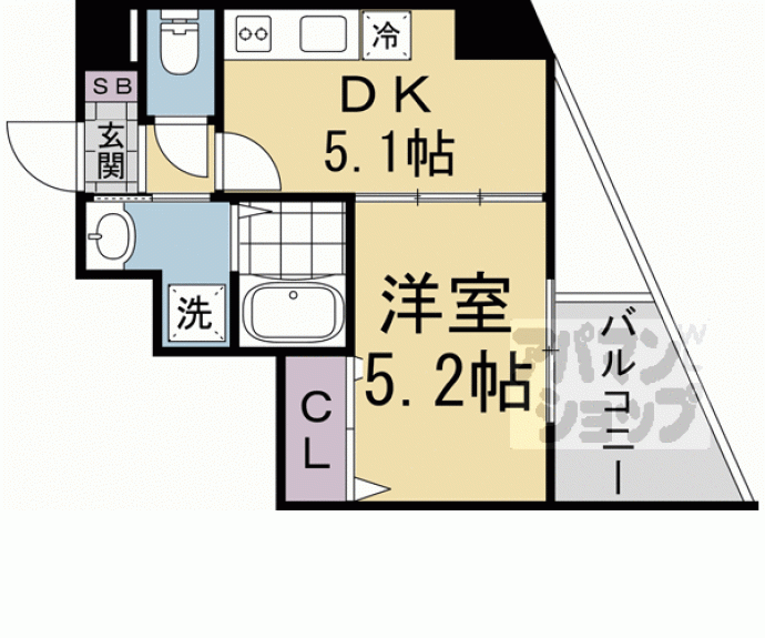 【仮）右京区西京極浜ノ本町】間取