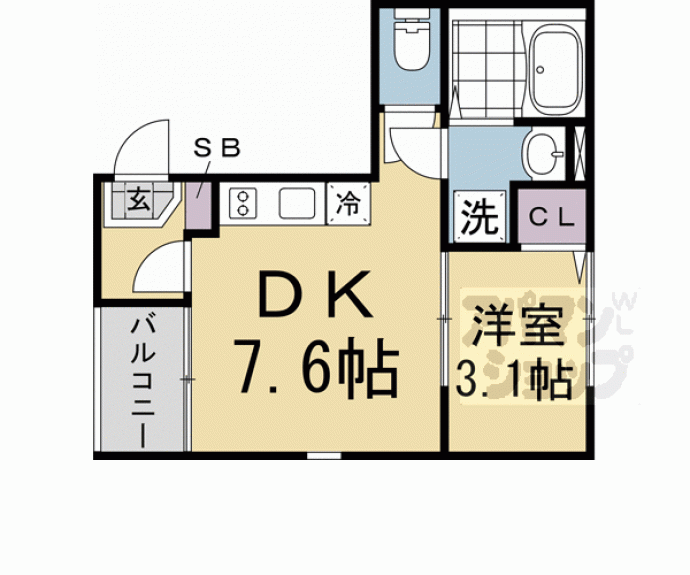 【ハーモニーテラス唐橋門脇町】間取