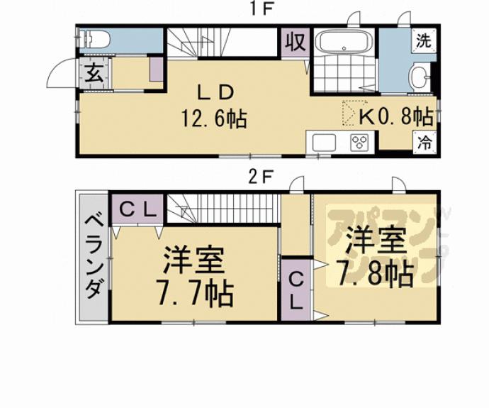 【シェ　モア平安】間取