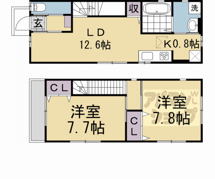 【シェ　モア平安】間取