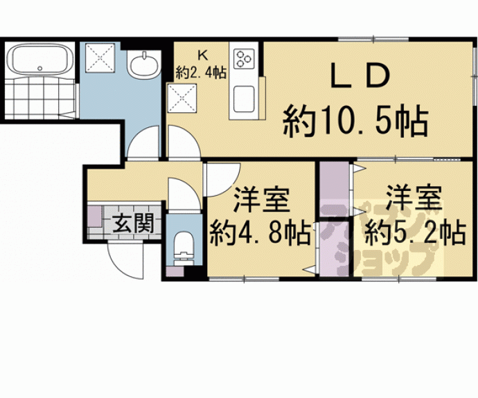 【仮称）ユアメゾン北大路】間取