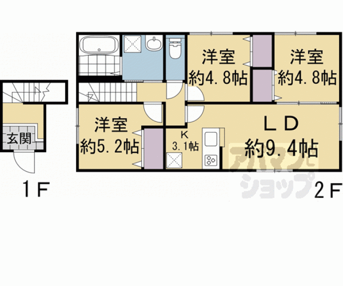 【仮称）ユアメゾン北大路】間取