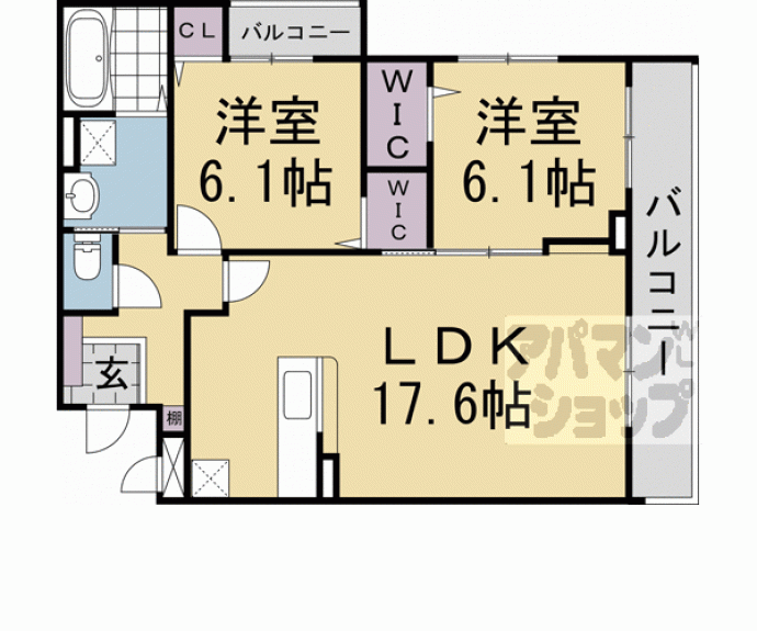 【フルール　アムール】間取