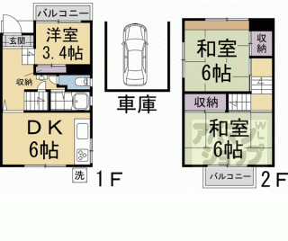 【納所岸ノ下貸家】