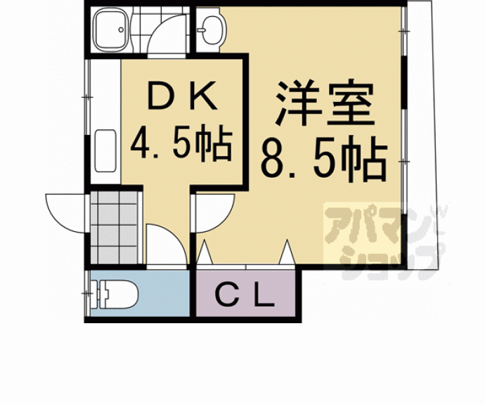 【深草森吉町貸家】間取