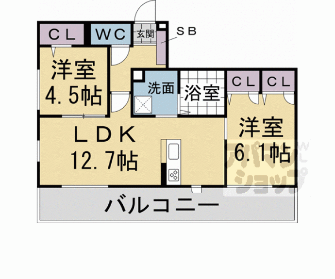 【ラ・ヴィラ・パール・デュー】間取