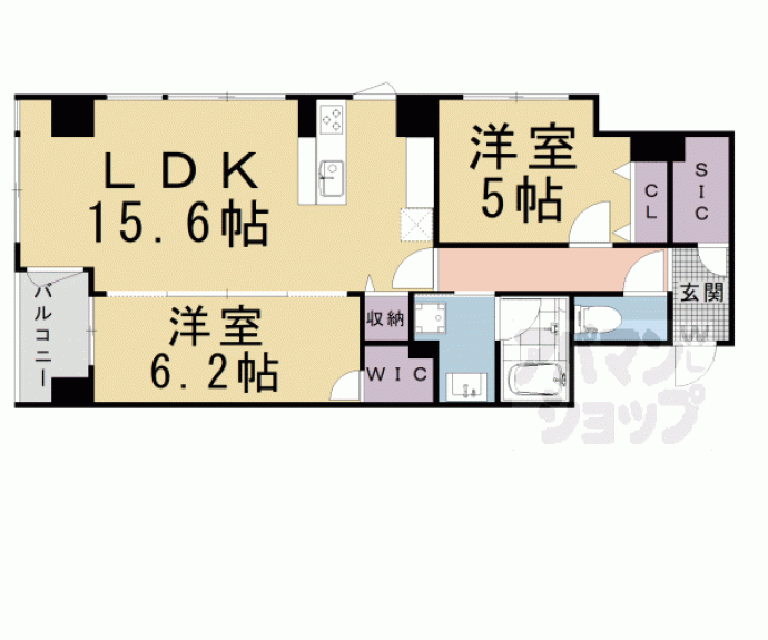 【ＳＴＡＮＤＺ河原町五条】間取