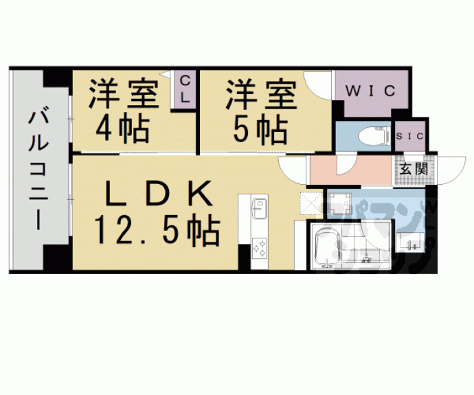 【ＳＴＡＮＤＺ河原町五条】間取