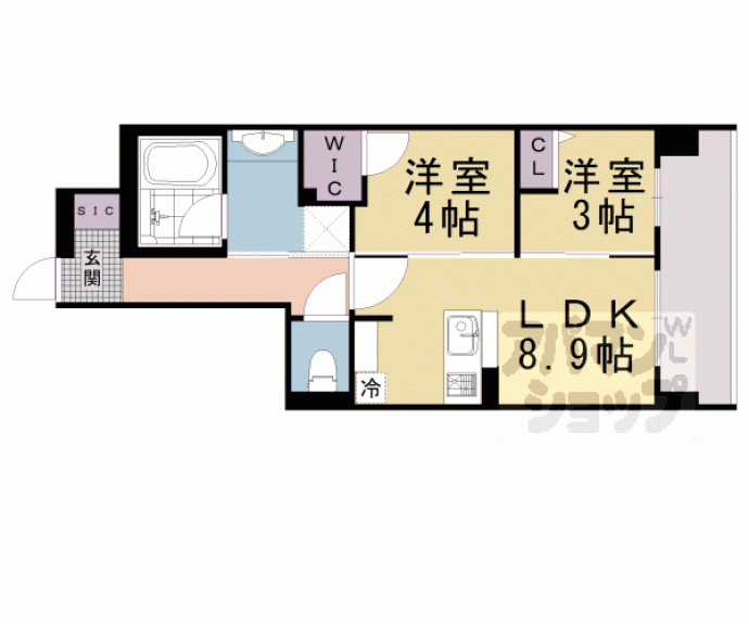 【ＳＴＡＮＤＺ河原町五条】間取