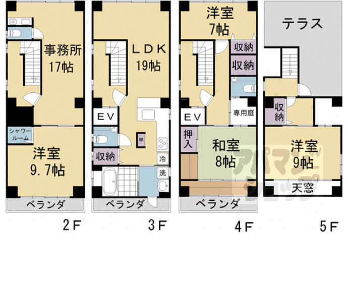 【中京区聚楽廻東町２０－６】間取