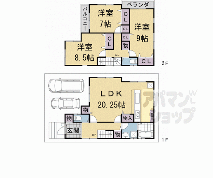 【納所下野貸家】間取