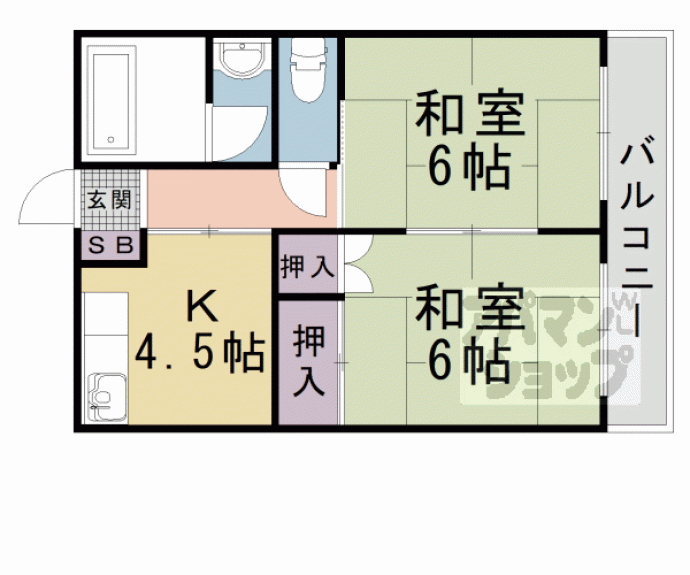 【湖琴マンション】間取