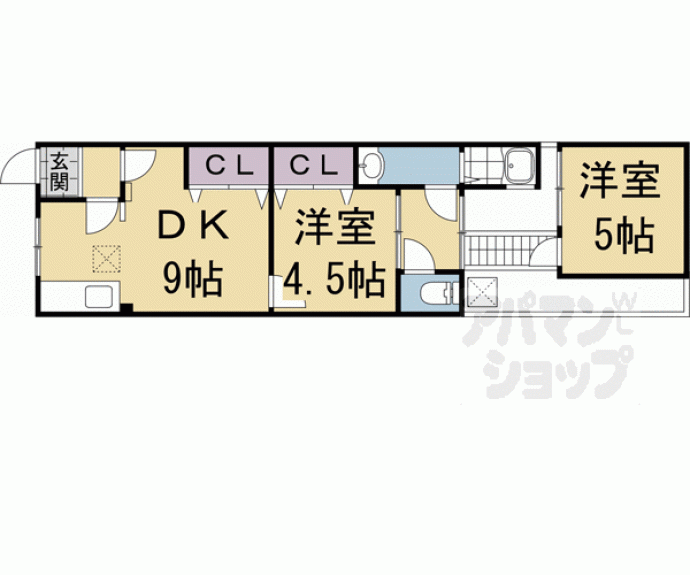 【竹田久保町貸家】間取