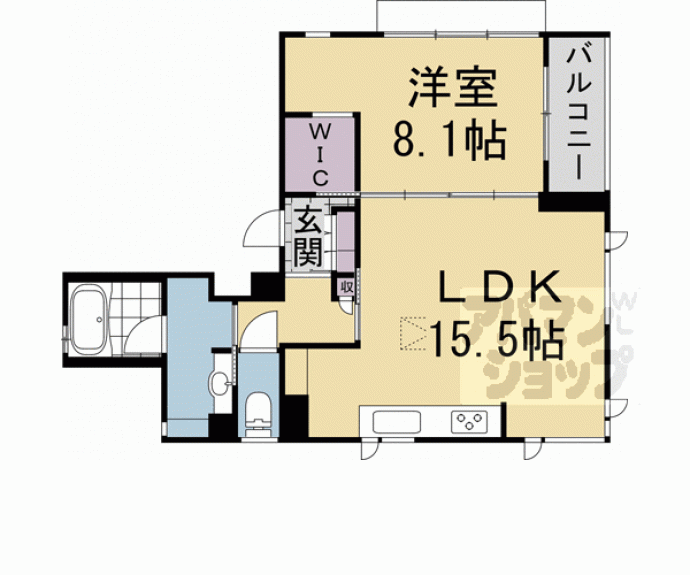 【パーチェ岡崎神宮道】間取