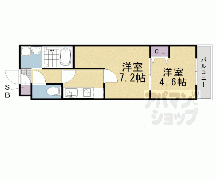 【菊岡家新町館】間取