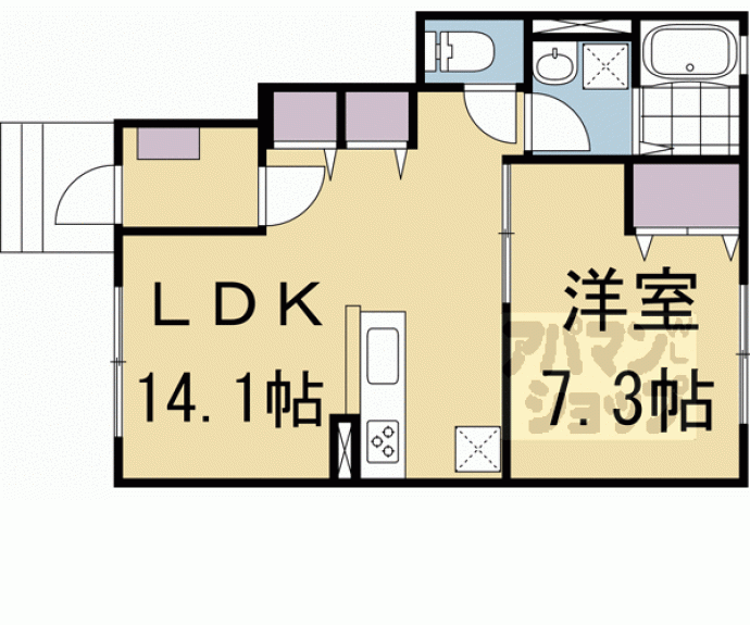 【ファインエレガンス丹波橋】間取